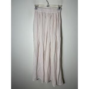 9 Seed Resort Off White Pull On Gauze Maxi Skirt Sz S